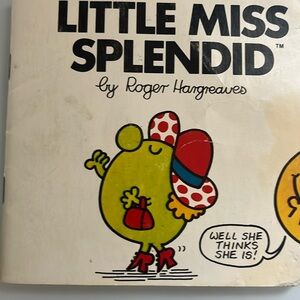 Rare 1984 Kids Little Miss Splendid book By Roger Hargreaves